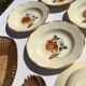 6 Digoin beige caramel edge hollow plates