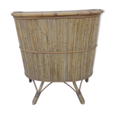 Scandinavian vintage rattan bar