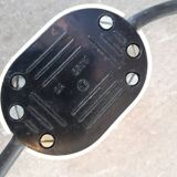 Italian lamppost 3 globes opalines 60s