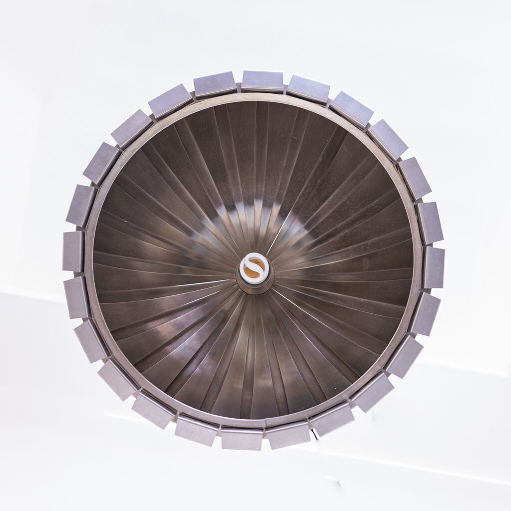 Modern vintage space age 1960s ice cap chandelier