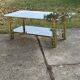 Vintage brass and glass coffee table, 1970s