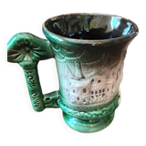 slip stoneware mug