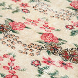 Anatolian handwoven decorative 1970s beige carpet 160 cm x 262 cm