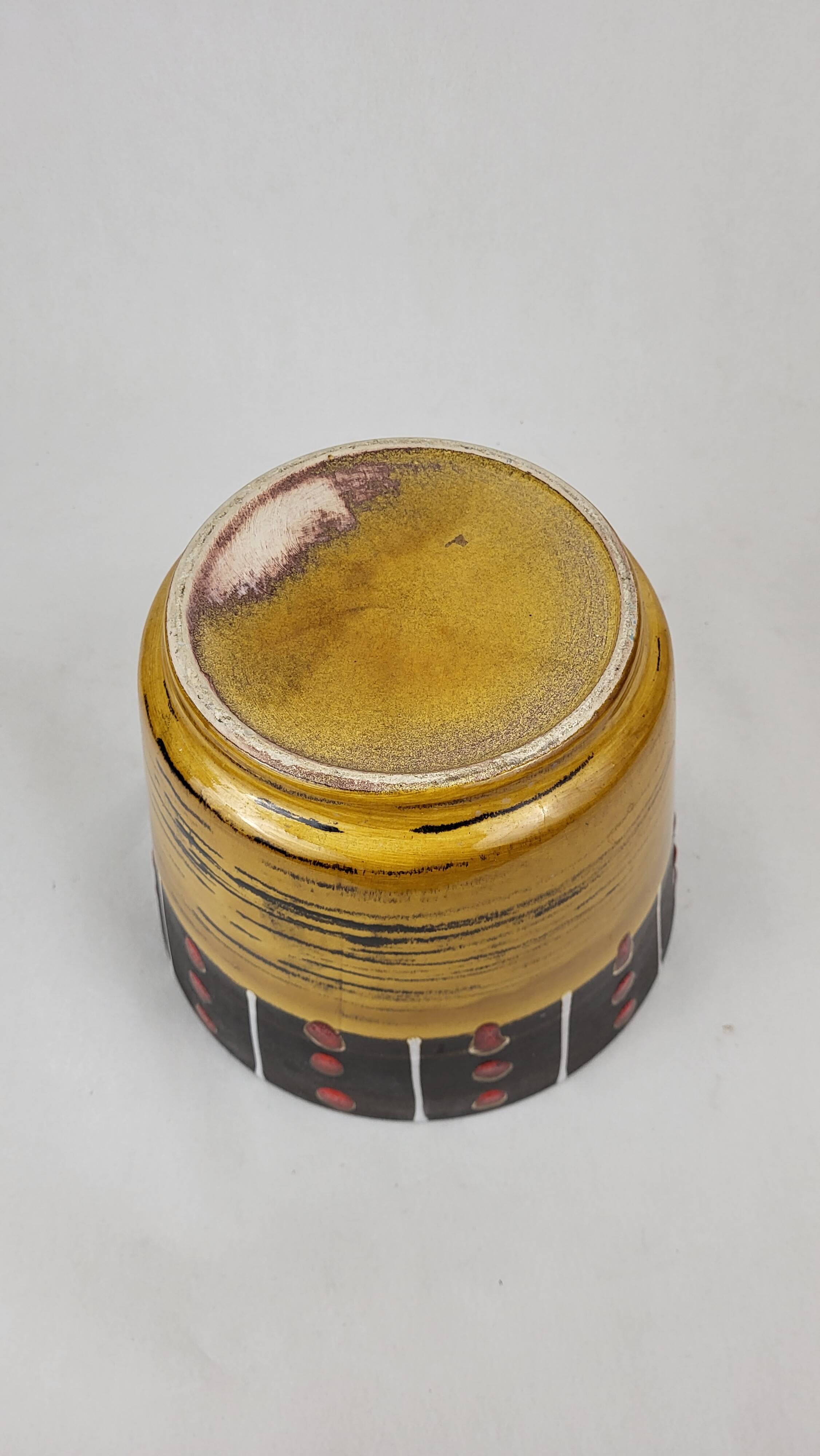 Vintage ceramic pot cover 60 Scheurich