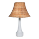 Vintage Holmegaard glass Nordic table lamp