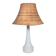 Vintage Holmegaard glass Nordic table lamp