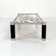 Table basse postmoderne en marbre Calacatta Violetta, 1980