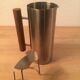 Scandinavian pitcher by Guy Degrenne stainless steel and wood