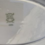 Set of two dishes, one with cakes and a hand-painted serving dish mill of wolves hamage Ceres