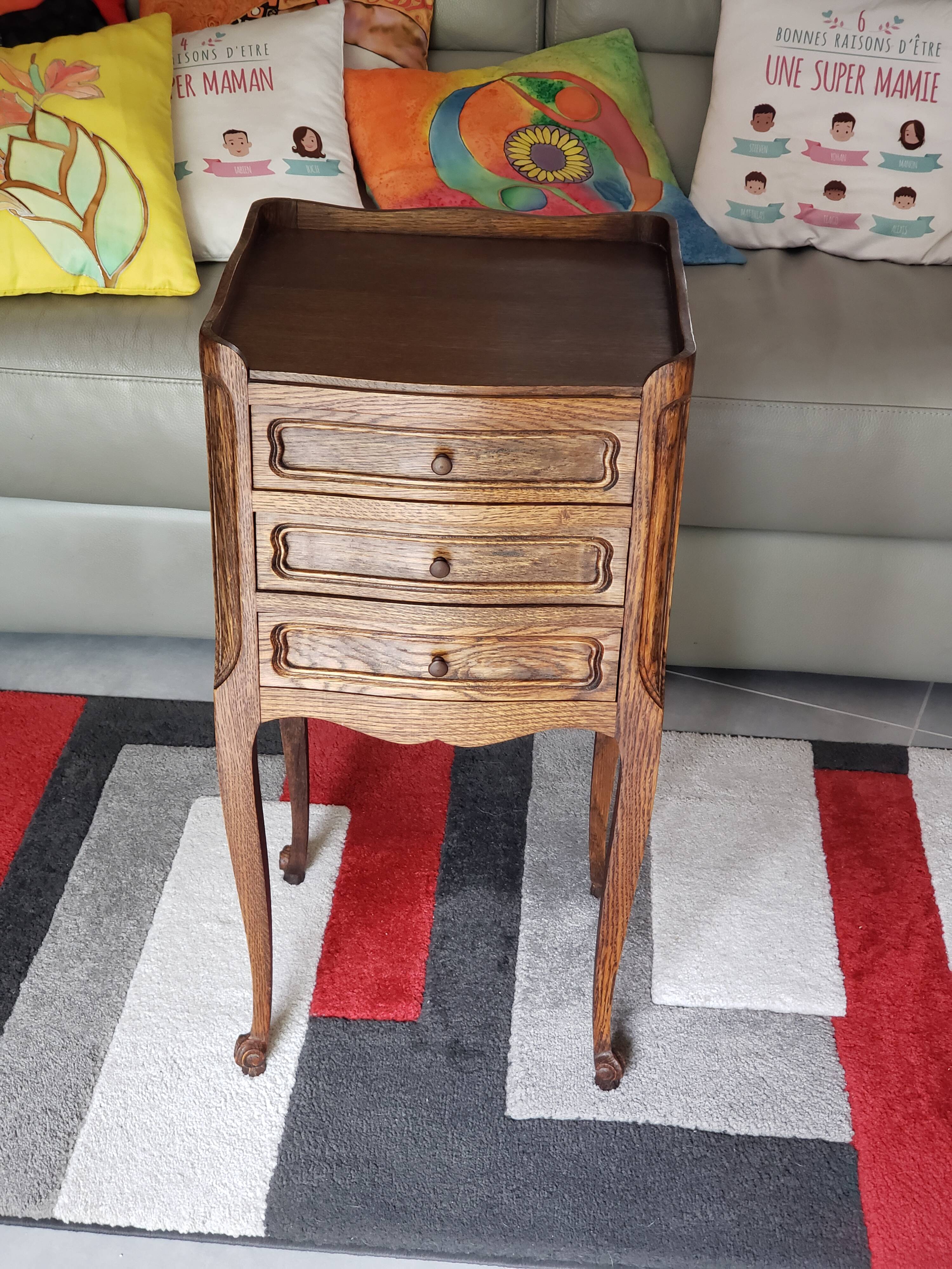 Louis XV style bedside table