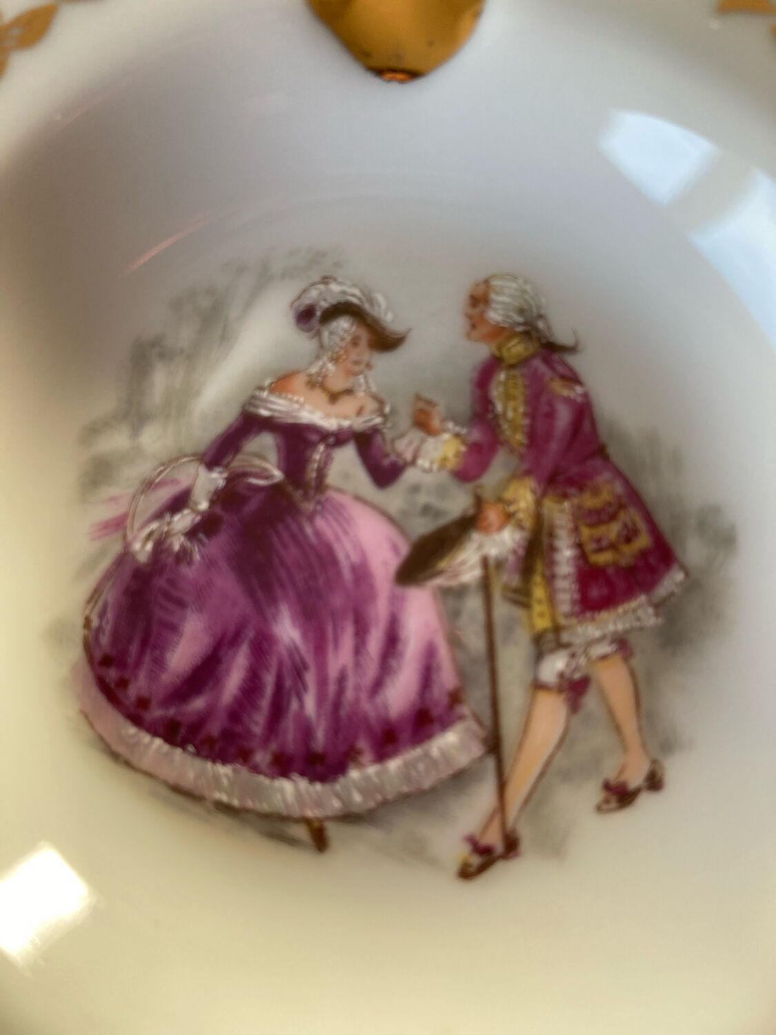 Limoges porcelain ashtray