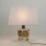 Resin lamp with inclusions by Pierre Giraudon