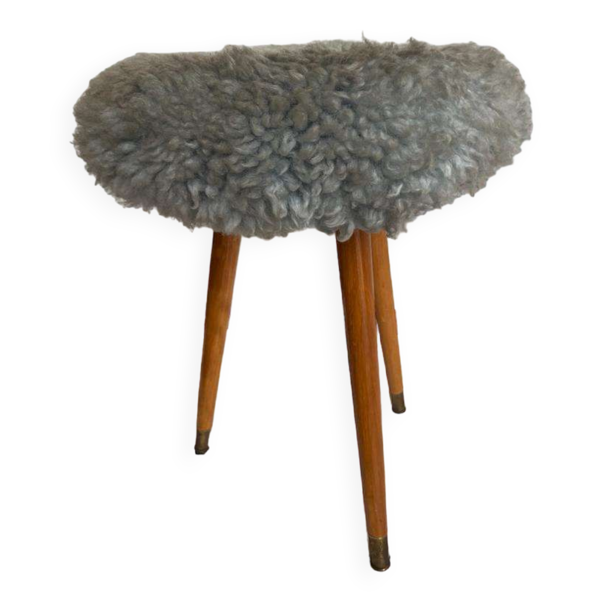 Vintage fluffy stool