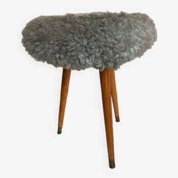 Vintage fluffy stool