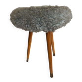 Vintage fluffy stool