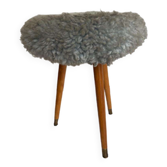 Vintage fluffy stool
