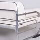 Bauhaus Sofa in Chrome, Steel, Leather by R. Slezák for Slezak Factories, Czech, 1930s