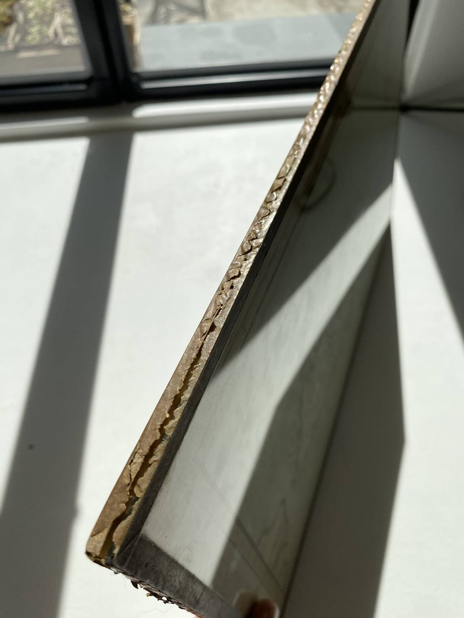 Old map of the Isle of Corsica framed under glass