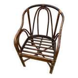 Fauteuil en rotin vintage (années 60)