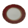 Bavarian porcelain dessert plate, garnet and gold floral rinses