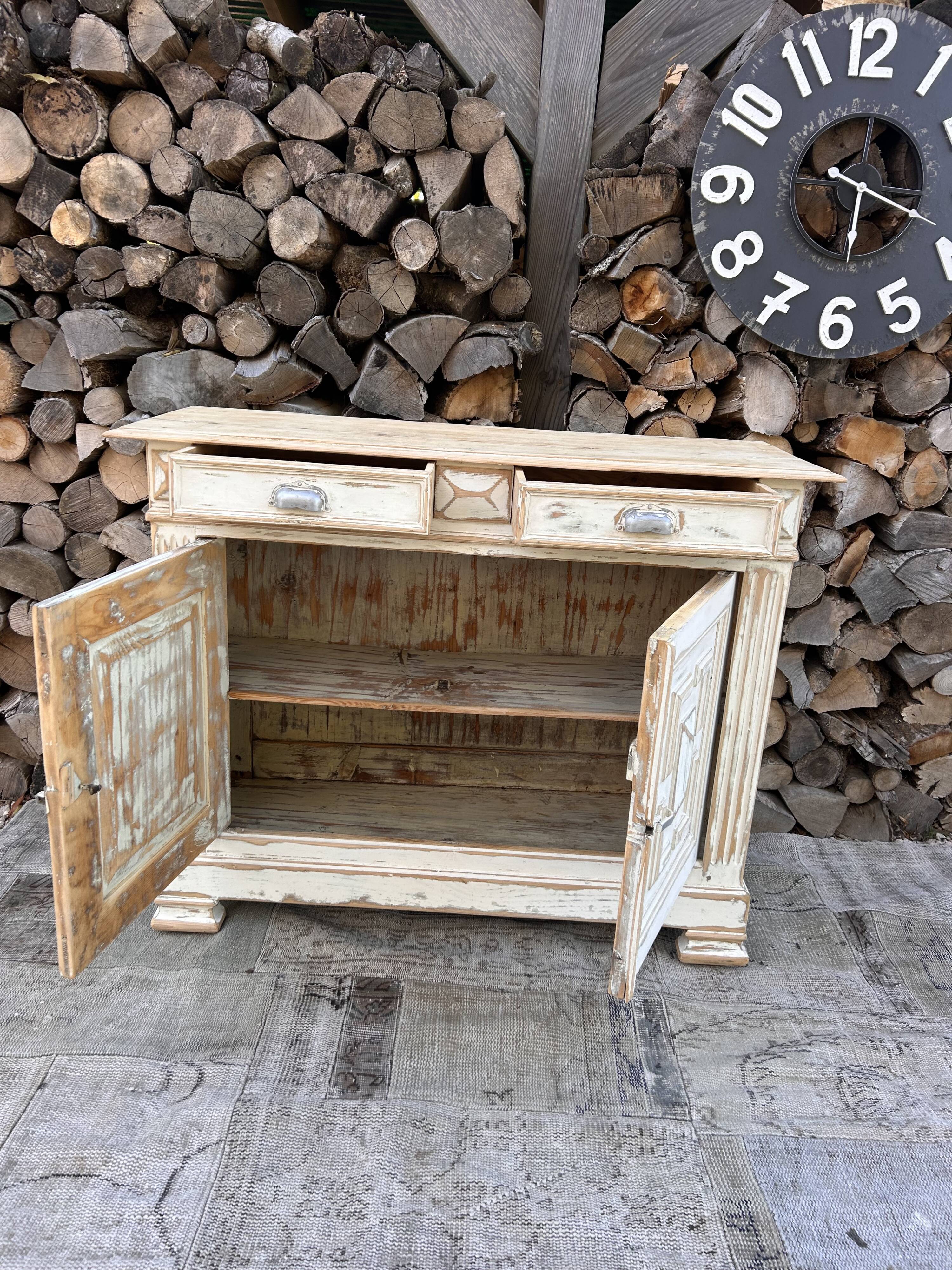 Parisian sideboard / Renovated old wooden storage unit