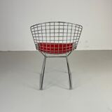 Vintage Bertoia side chair in chrome