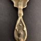 Bronze hand-facing mirror, early twentieth century, Louis XV style, 29 x 13 cm