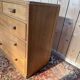 Solid oak chest of drawers from the 1950s.