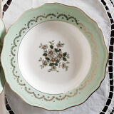 Plats de service L'amandinoise et assiettes creuses , en faience de Saint Amand , Saint Tropez