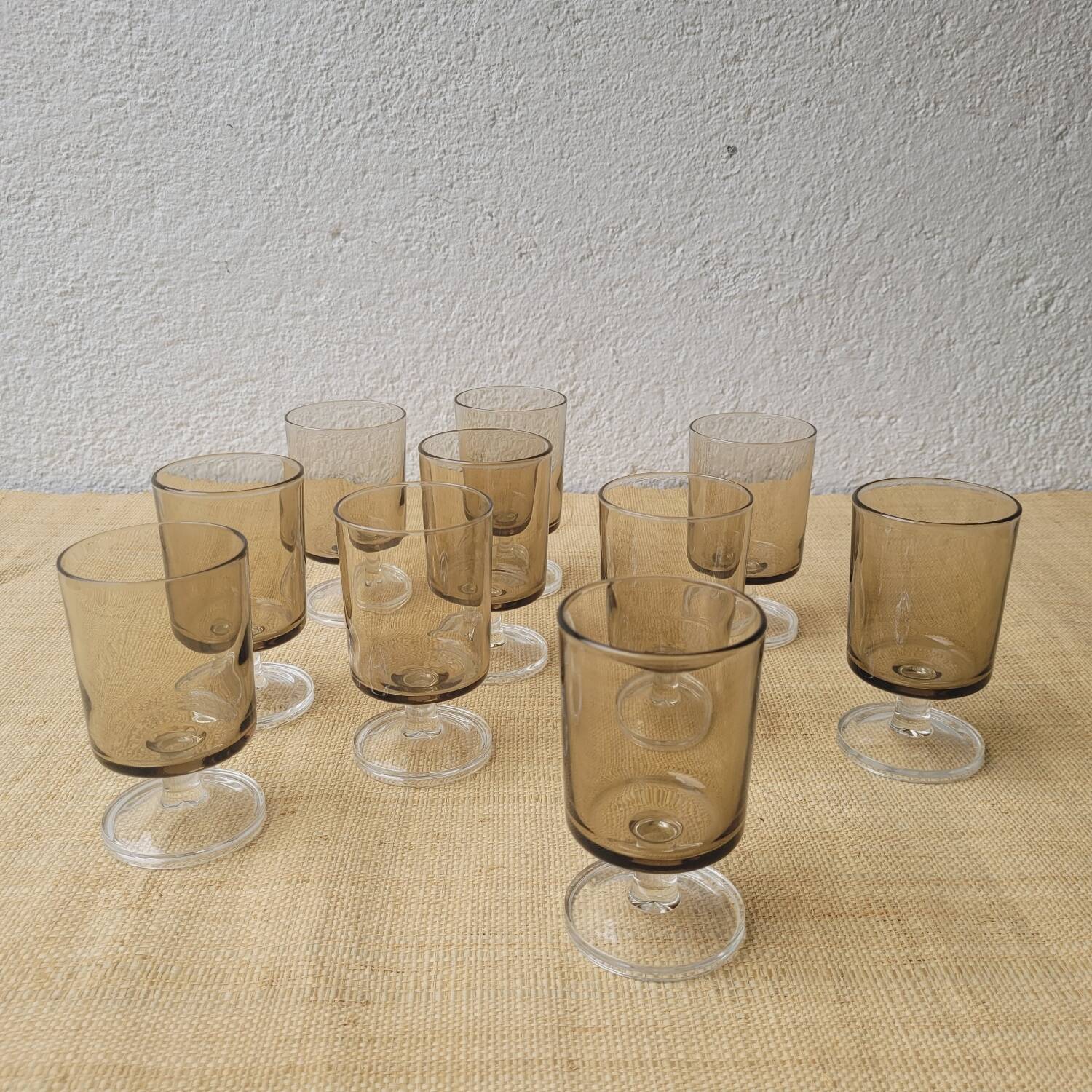 70's stemmed glasses