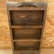 Antique 3 Compartment Wooden Hanging Spice Rack Vintage #B193