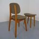 Set of Beech Chair & Stool, 1960s