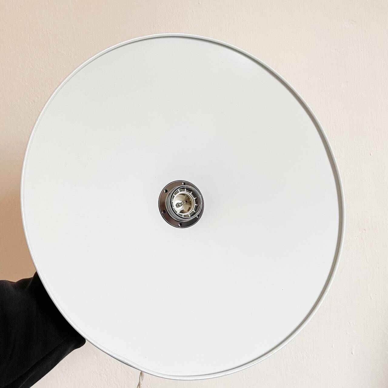 Sky blue metal pendant light