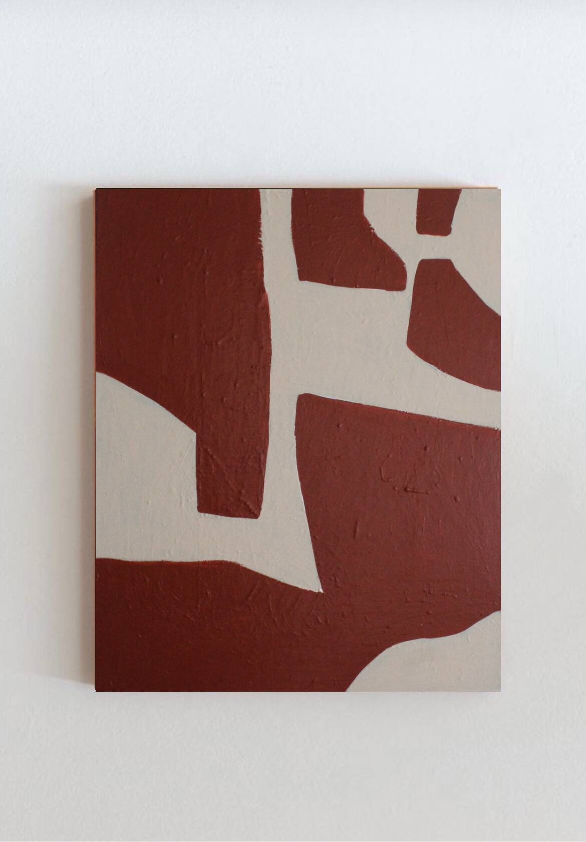Minimalist terracotta canvas. 2. by Bodasca