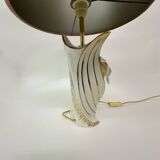 Hollywood regency bassano ceramic table lamp Italy , 1970’s