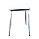 Grey and metal formica tabouret