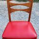 Set of 6 vintage Scandinavian style chairs from the 50s