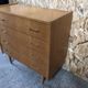 Old chest of drawers 4 drawers light wood compass feet 70s vintage