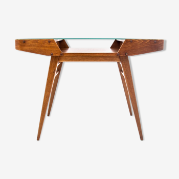 Table basse, design tchèque, années 1960 Après rénovation