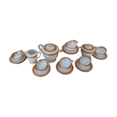 Service thé café porcelaine Limoges Ahrenfeldt dorure