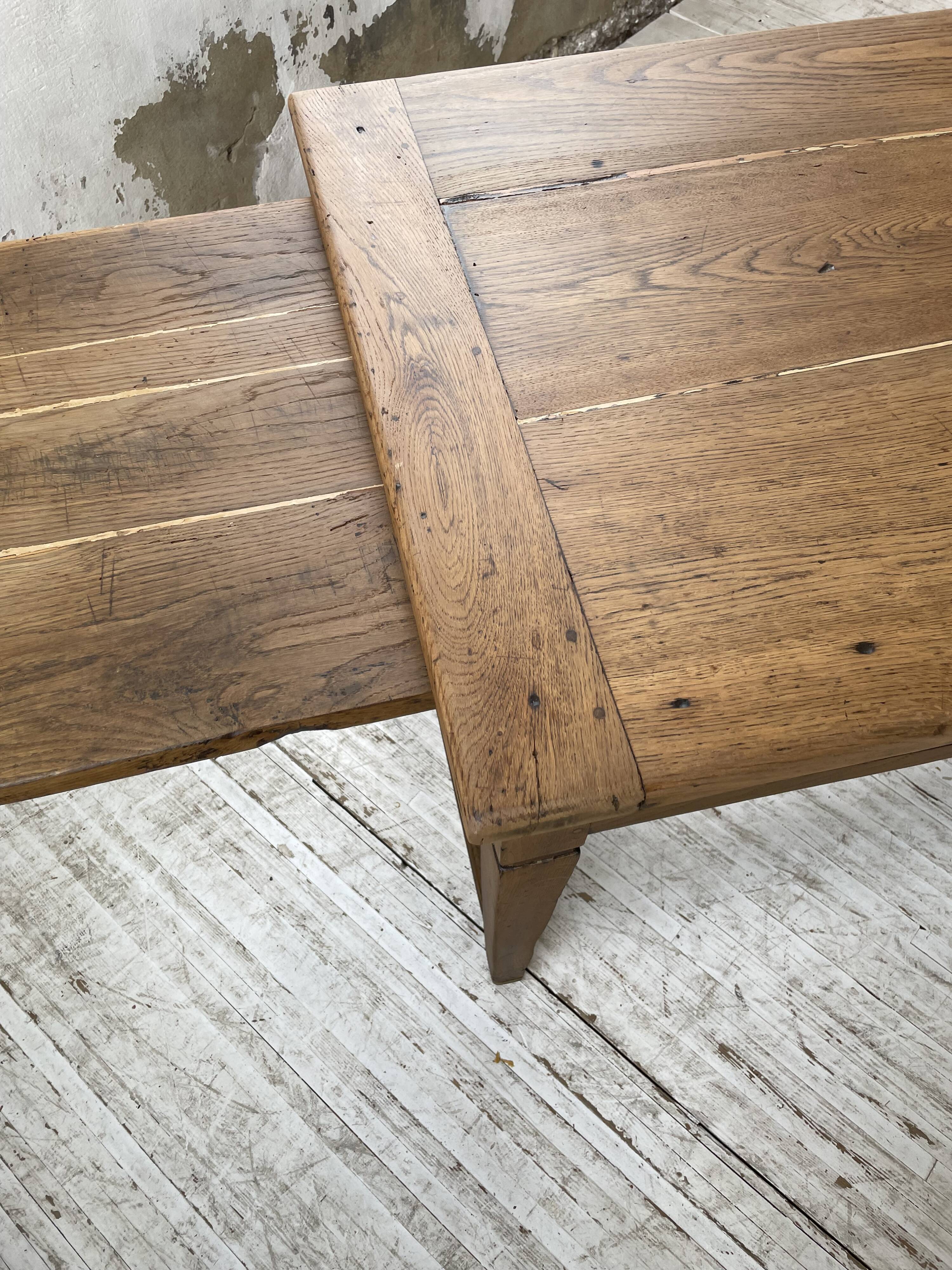 Oak farmhouse table