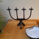 Brutalist wrought iron candlestick, 1960s