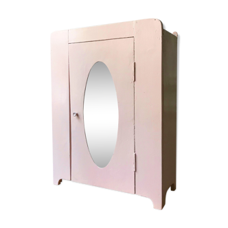 Small powder pink vintage wardrobe