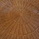 Mid century rattan and iron 2-level coffee or wine table, 1960s