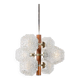 Temde chandelier with frosted glass elements, 1960s