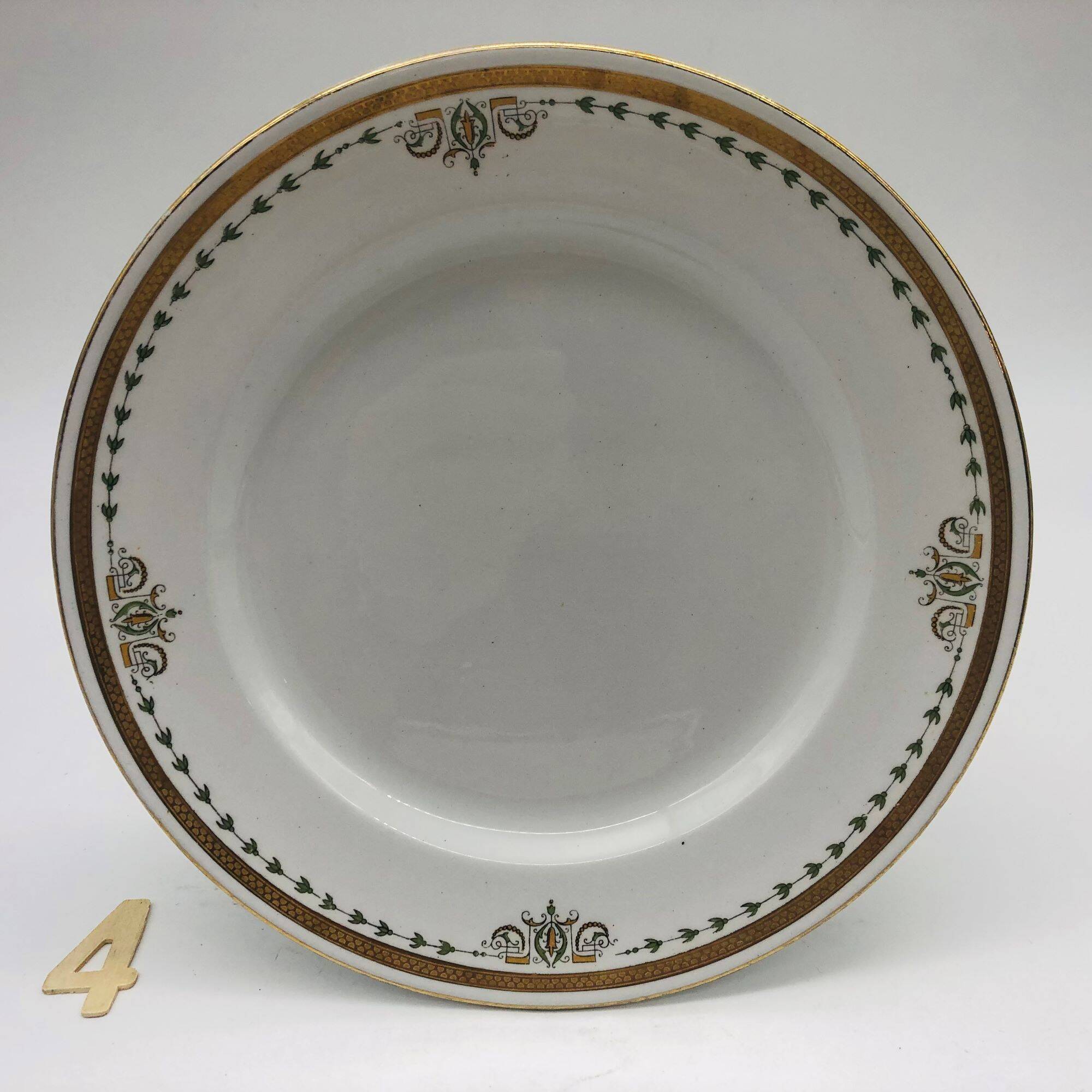 6 Vintage Dessert Plates, Keeling & Co Losol Ware Burslem.