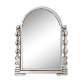 Art deco mirror in silver gilded wood 1930 68x88cm