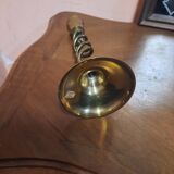 Golden candle holder