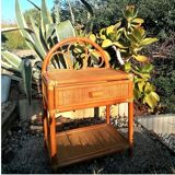 Rattan bedside table 1960