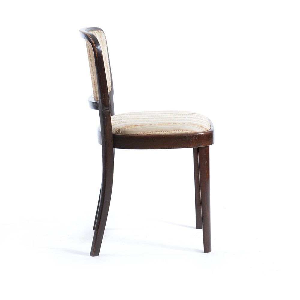 Original dining chair by Thonet in original vintage fabric, 1940